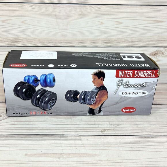 Water Dumbbell Weight Training Blue DSH-WD1106 Aerobics Fitness (One Barbell) - Picture 2 of 8